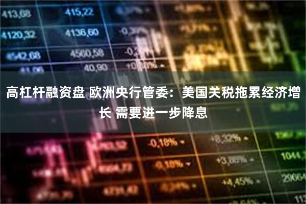 高杠杆融资盘 欧洲央行管委：美国关税拖累经济增长 需要进一步降息
