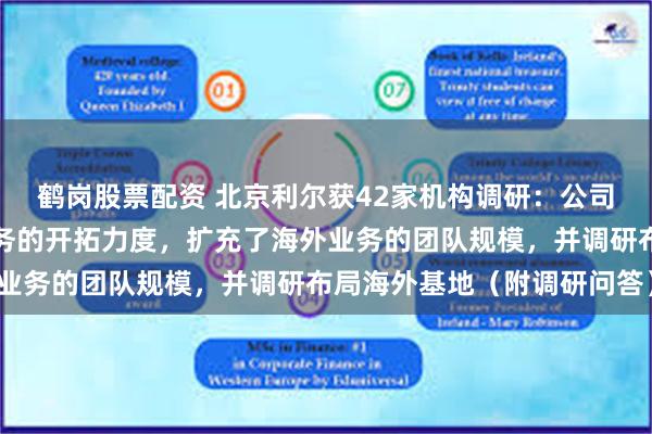 鹤岗股票配资 北京利尔获42家机构调研：公司近年来加大了对海外业务的开拓力度，扩充了海外业务的团队规模，并调研布局海外基地（附调研问答）
