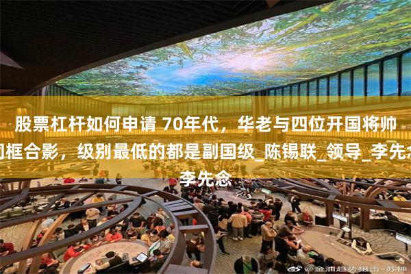 股票杠杆如何申请 70年代，华老与四位开国将帅同框合影，级别最低的都是副国级_陈锡联_领导_李先念
