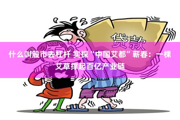 什么叫股市去杠杆 实探“中国艾都”蕲春：一棵艾草撑起百亿产业链